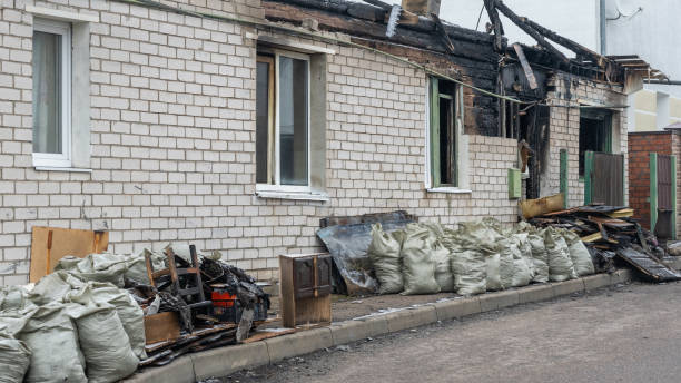 Professional Fire Damage Removal technician working in Warsaw, KY